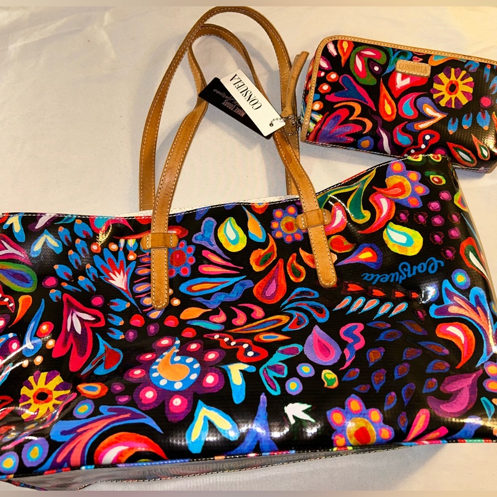 Sophie Wallet Wristlet and East West Tote